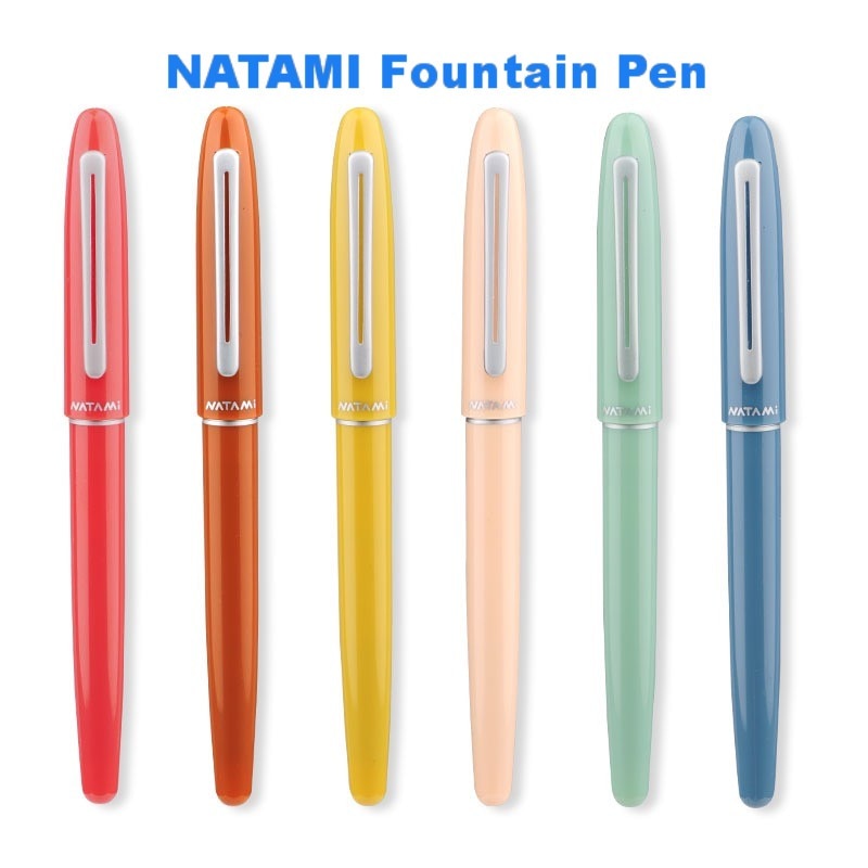 1pcs Japan NATAMI Fountain Pen First Sight Serise buy 1 get 1 ink sac Student Office 6 colors availabe