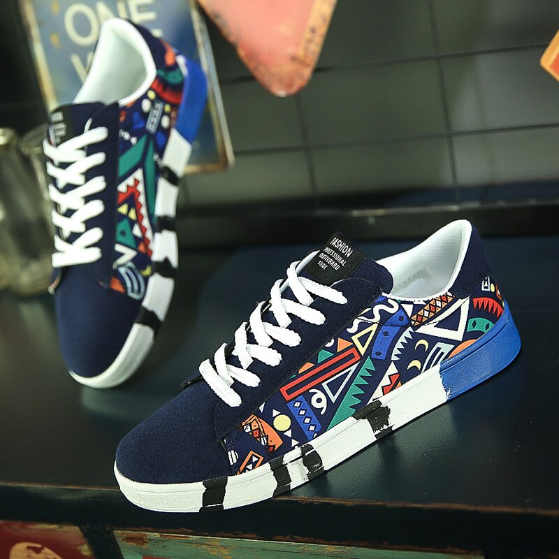 SIERGAN Men Casual Shoes Factory Casual Men Shoes Sneakers Cheap Printed