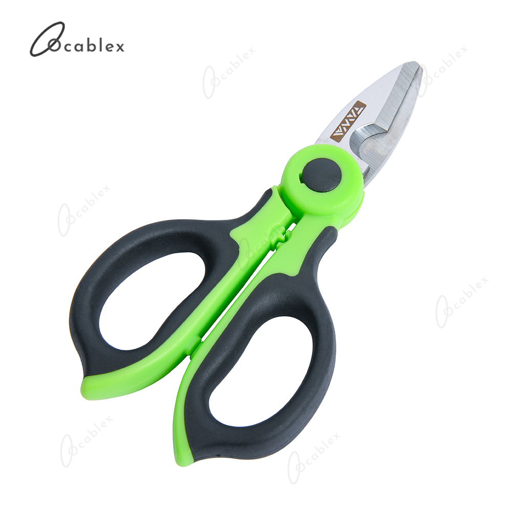 Handheld TAWAA KS-K2 Fiber Optik Kevlar Schere Fiber Optik Kevalr Cutter Edelstahl Schere mit 3 Löcher Faser Stripper