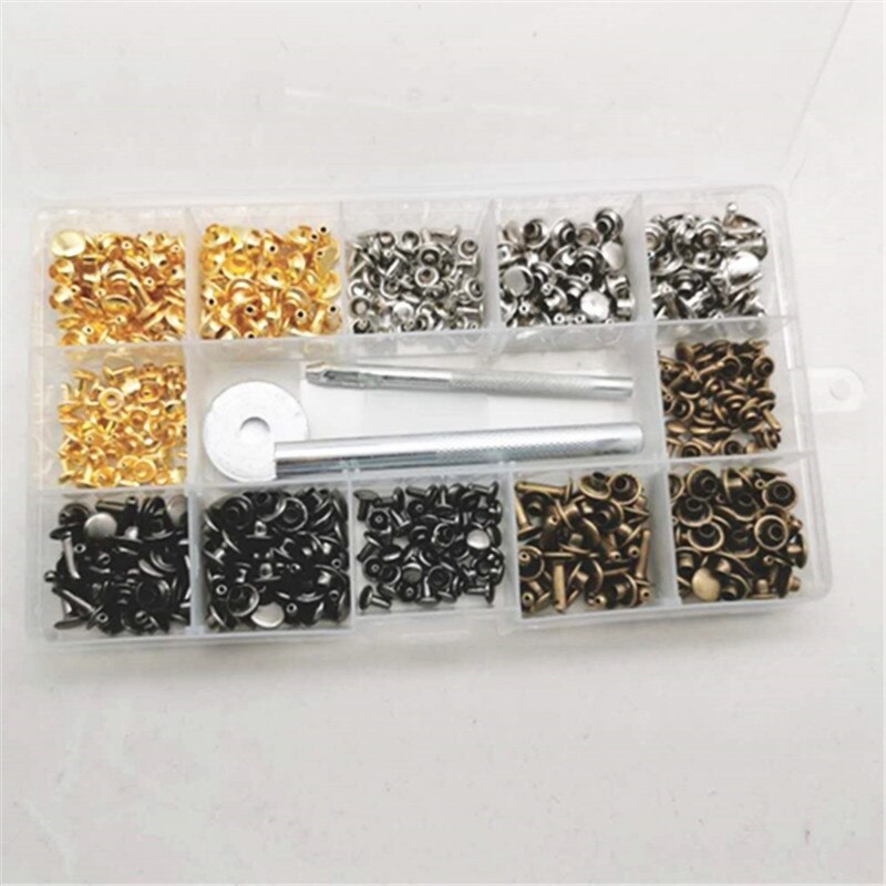 Ogen 100 sets 12 mm metalen ogen met 3 gereedschap, ronde klinknagels voor luifels, schoenen, gordijnen, lederwaren, kleding, doe-het-zelf handwerk
