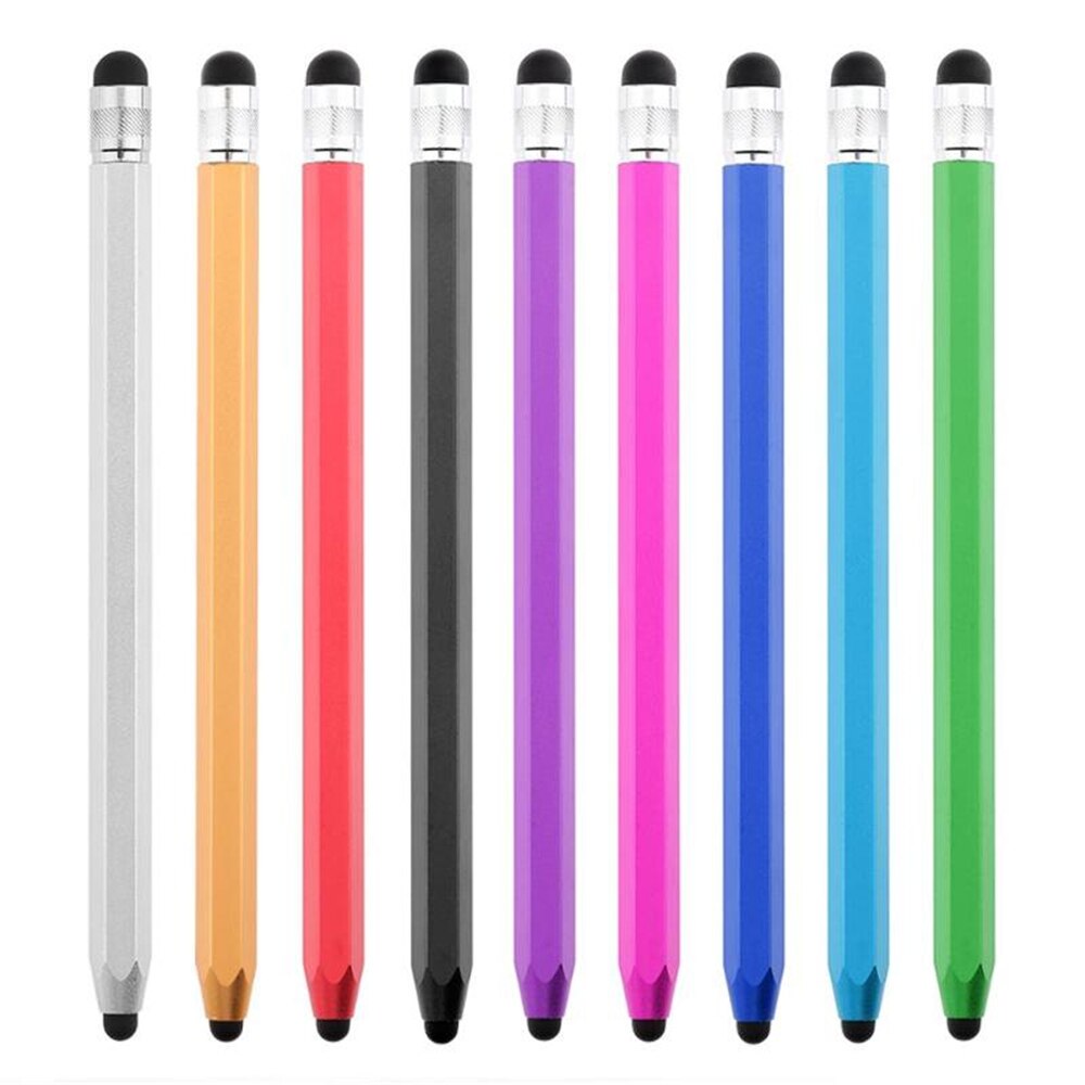 9 Kleuren Capacitieve Scherm Screen Touch Stylus Pen Dual Tips Voor Iphone Voor Ipad Tablet Tekening Universele Tablet Smart Phone