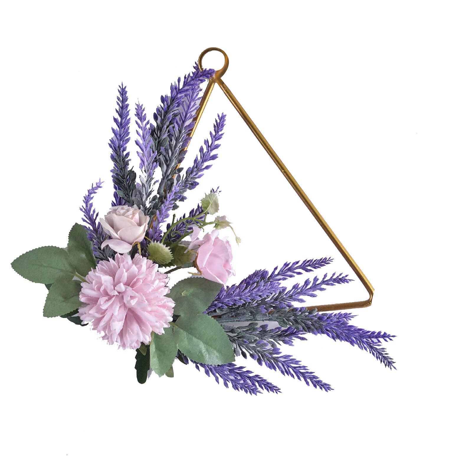 Diy Krans Guirlande Kunstbloem Simulatie Smeedijzeren Lente Bloem Plant Garland Home Wieden Muur Opknoping Decoratie: A