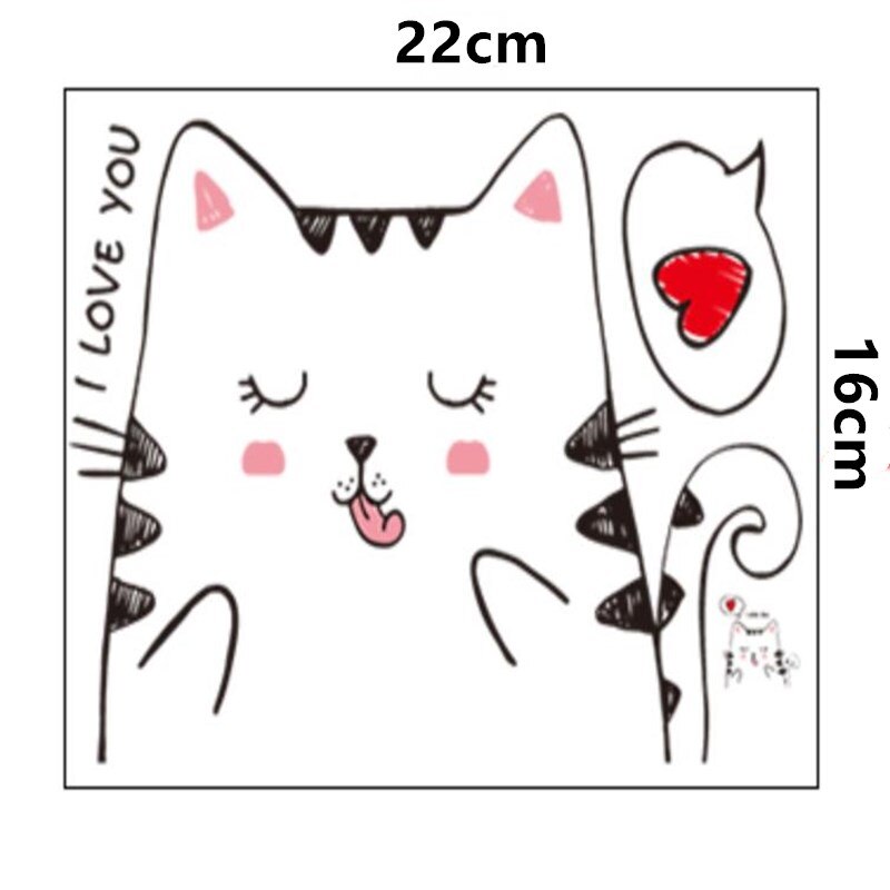 Creatieve Grappige Wc Stickers Cartoon Kat Zelfklevende Badkamer Pvc Sticker Waterdicht Thuis Art Mural Decoratie