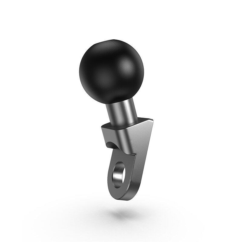 Rearview mirror mobile phone holder bracket Motorcycle Mirror Frame Base Mount with 9mm Hole and 1 Ball Head for B-272U: Silver color