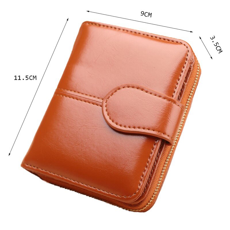 Nova moda feminina carteira de couro do plutônio carteira de bolso de moedas de moda feminina cor pura titular do cartão