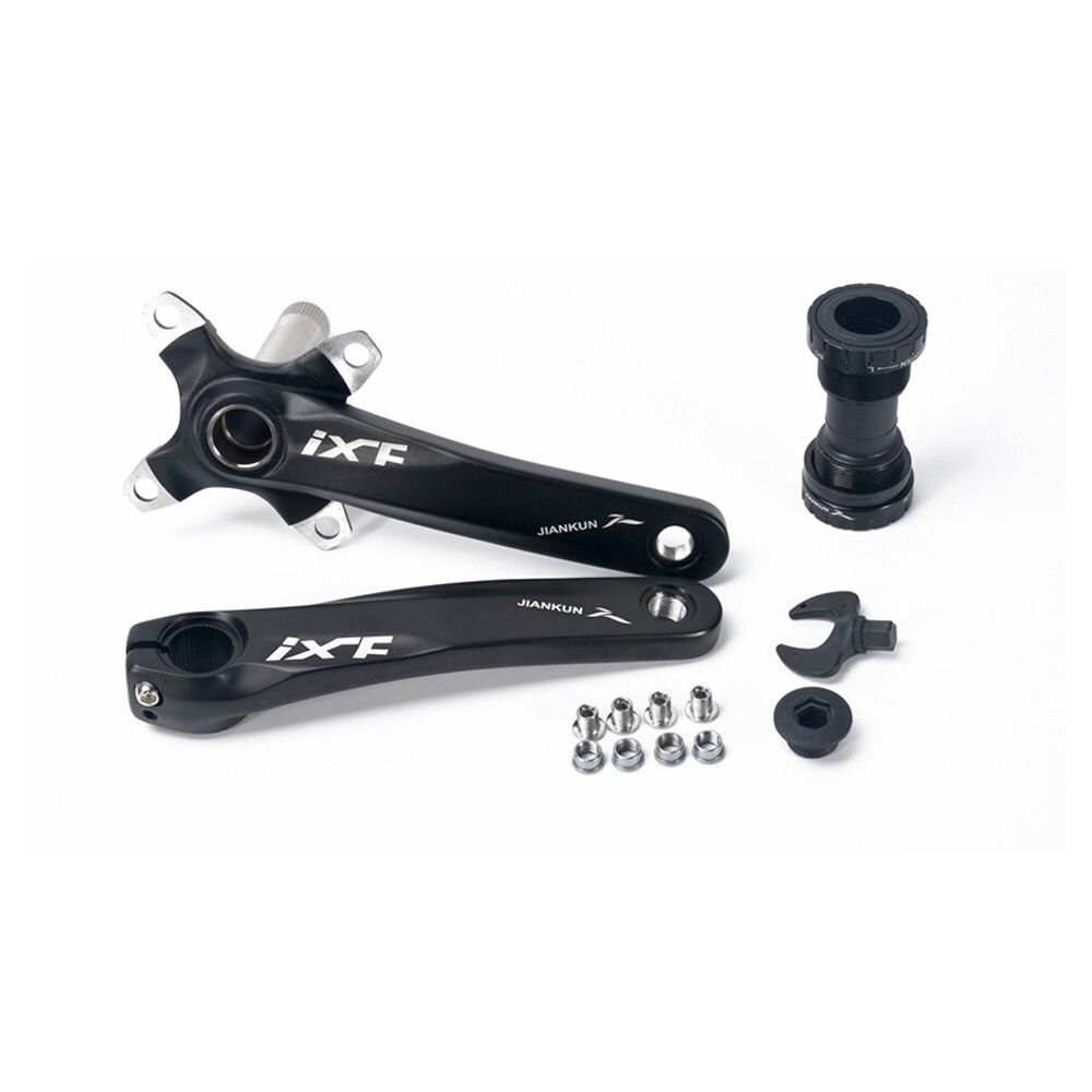 JIANKUN IXF Crankset MTB 104BCD Chainring 170mm Mountain Bike Road Bicycle Chain Ring Cycle Crank Set Screw Bottom Bracket BB