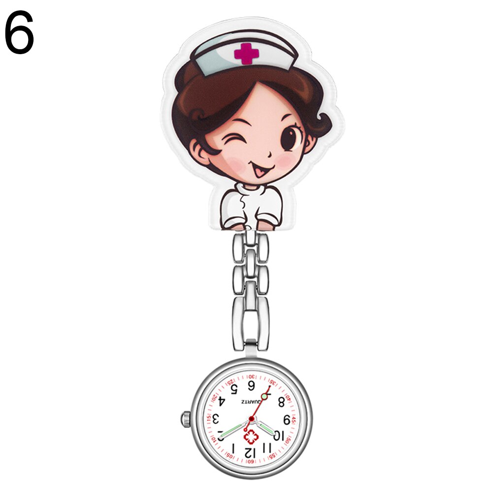 Reloj colgante Retro para mujer, accesorio de pulsera resistente al agua, con Clip de cuarzo Digital, tipo FOB, reloj de enfermera y Doctor, luminoso