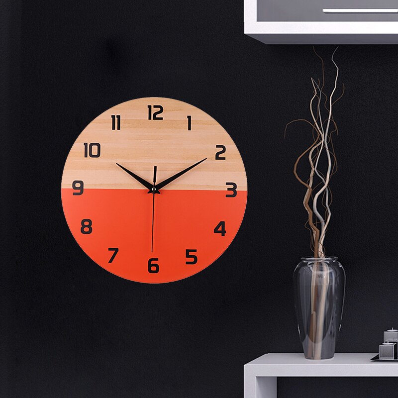 Fruit Digital Clock Modern Silent Digital Decorative Wall Clock for Home Living Roon Office Wall Decor