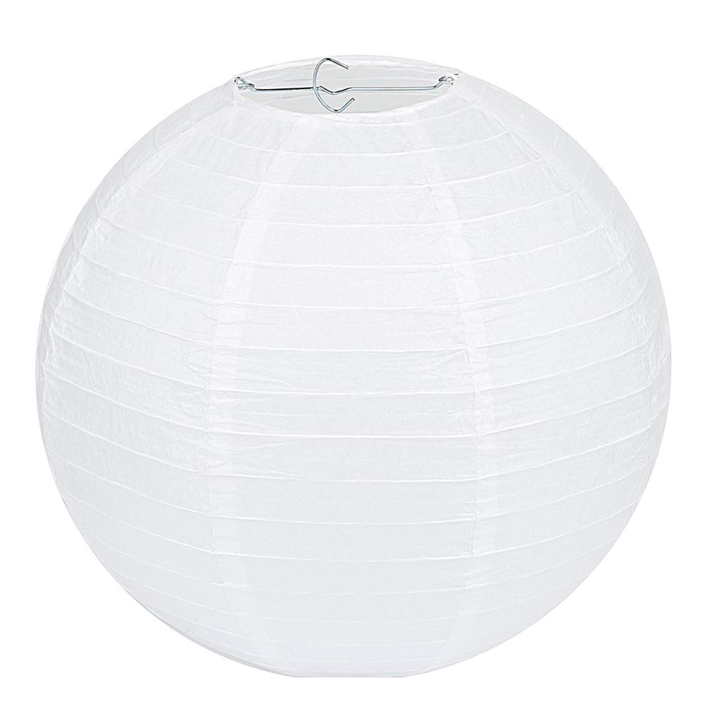 1pc White Round Chinese Paper Lantern for craft DIY Wedding Birthday Baby Shower Party Decorations 8" 10" 12" 14" 16"