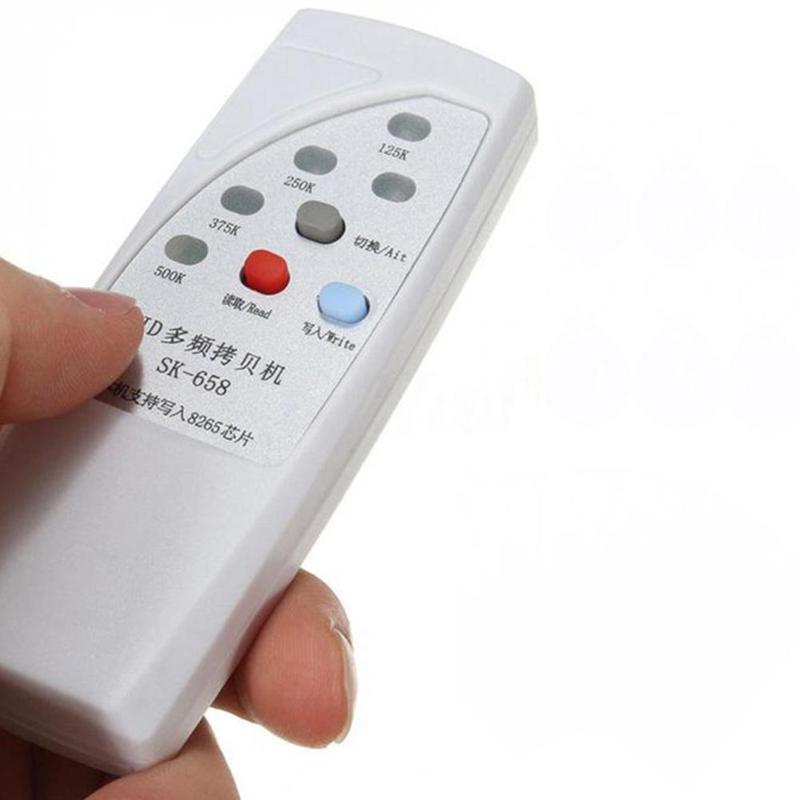 Handheld RFID duplicator 125/250/375 / 500Khz access control card reader / writer EM4305 / T5577 with indicator programmer: 658-1