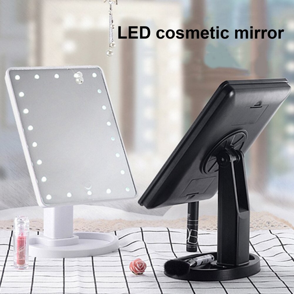 22 LED Magnifying Mirror led light Vanity mirror maquillage miroir Beauty makeup mirror lights 360 rotation Led mirror cosmetic