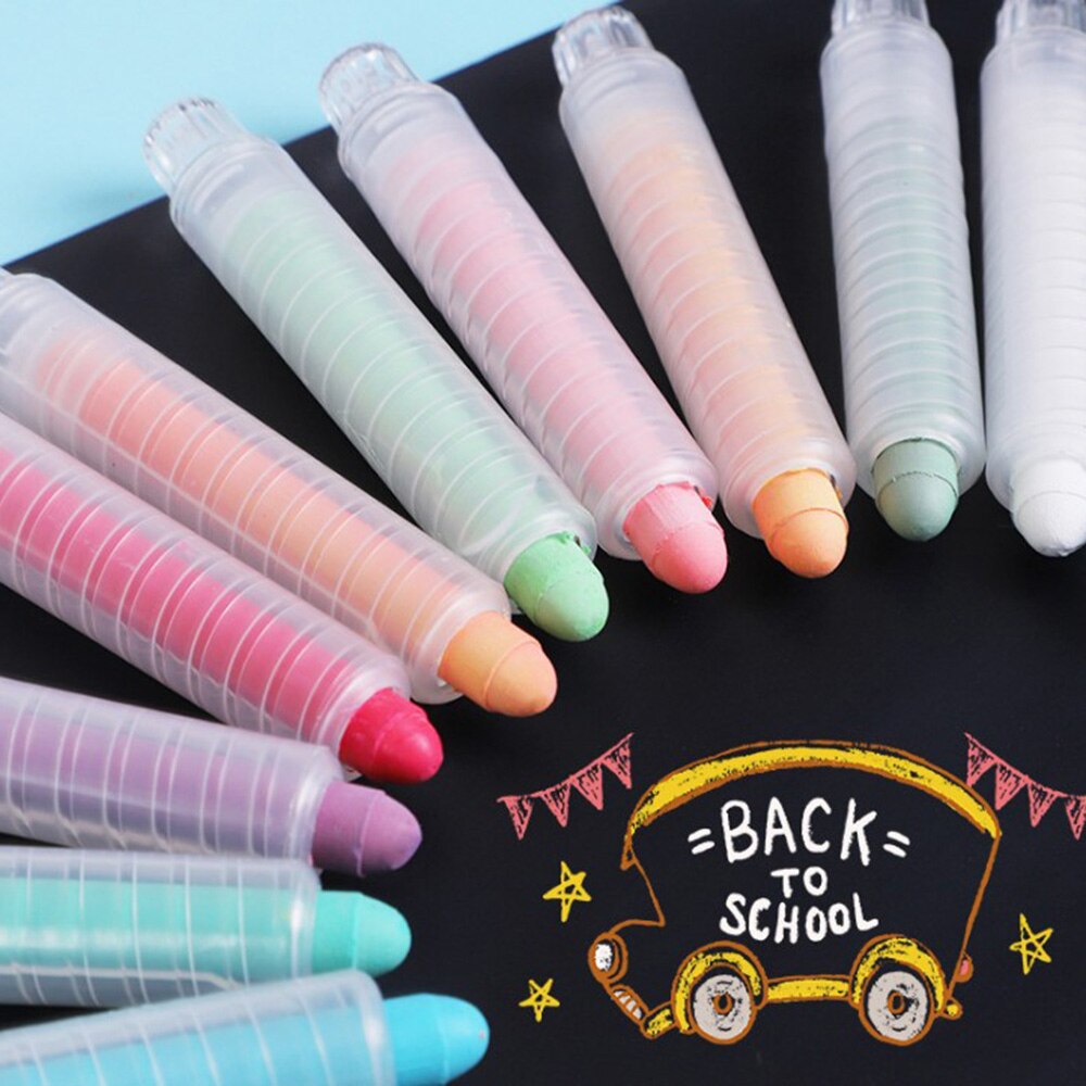 20 piezas de tizas para niños para pintar en el patio de juegos, aceras, suelos, pizarra, grafiti, tiza sin polvo, tizas de dibujo para oficina y escuela.