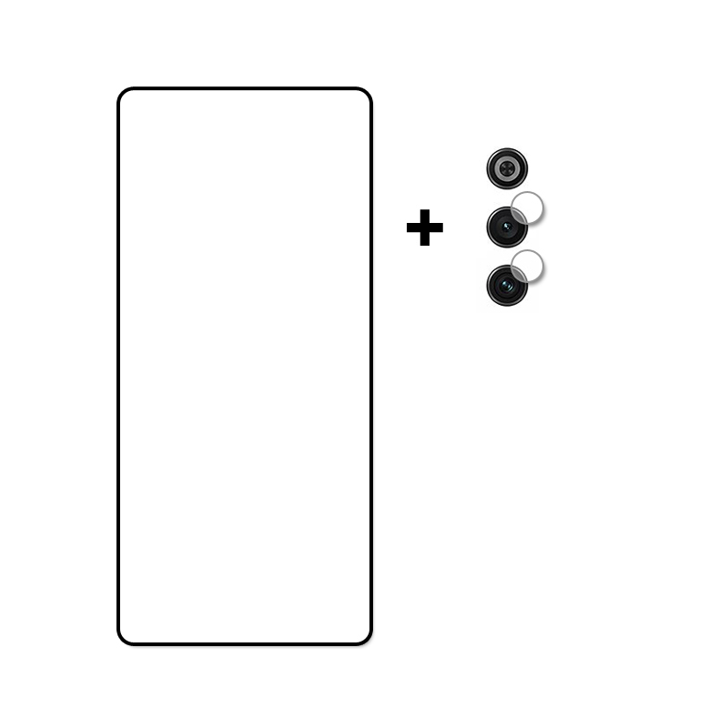Volle Abdeckung Gehärtetem Glas Für RedMagic 10, Luft Bildschirm Schutz Schutz Telefon Kamera Objektiv Film Für rot Magie 10, Luft glas: Glasiert