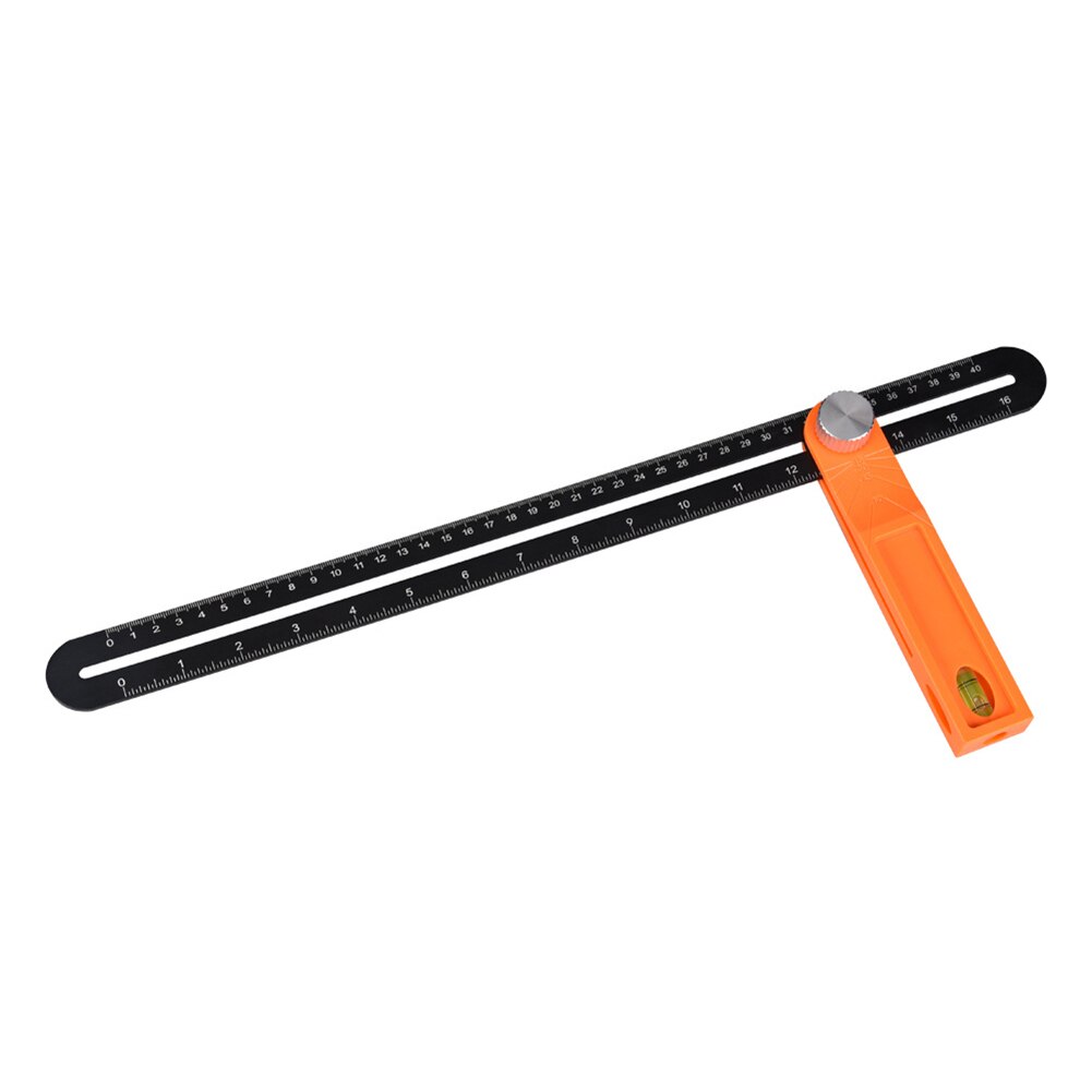 Wooden Marking Gauge Protractor Angle Rulers Gauges Tri Square Sliding T-Bevel with Bubble Handle Level Measuring Tools: L