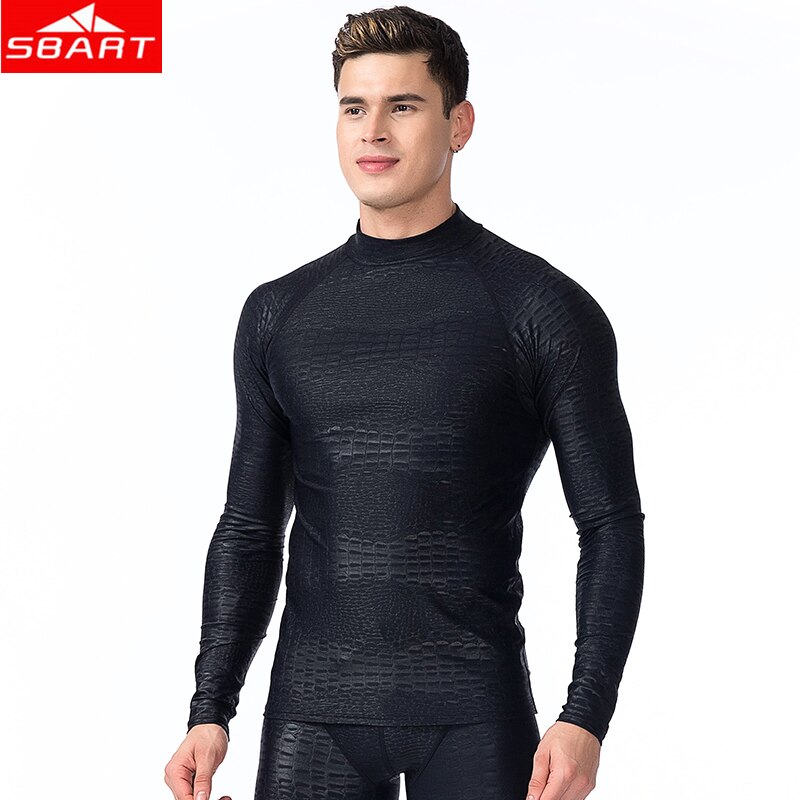 Men Sharkskin Lycra Snorkeling Wet Suits Tops Long/Short Sleeve Anti-UV Swimming Surfing Scuba Diving Snorkeling Wet Suits