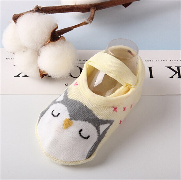 Pudcoco Leuke Peuter Zachte Non-Slip Sokken Kids Baby Jongen Meisje Cartoon Animal Cotton Ankle Warme Sokken Anti-Slip Slipper 1-3Y: 3