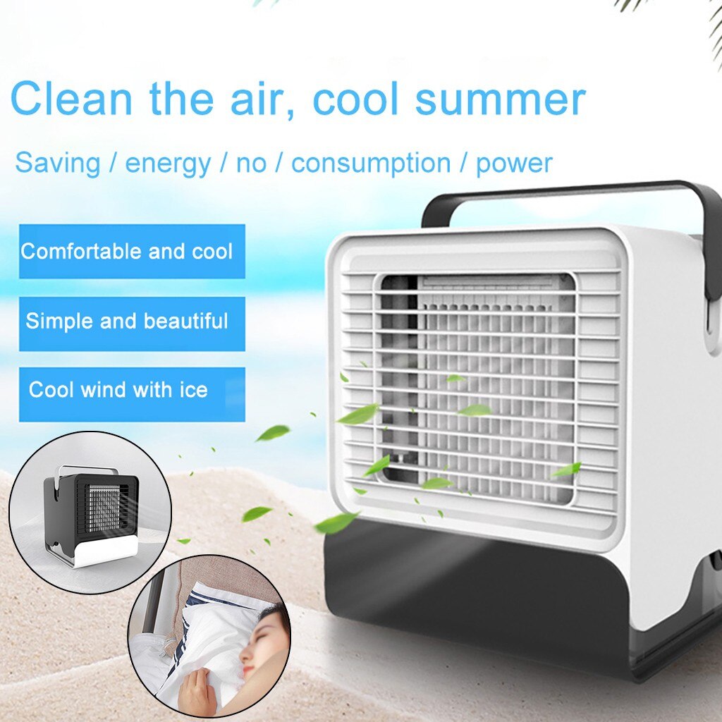 Home Mini Air Conditioner Portable Air Cooler USB Small Portable Mini Air Conditioner Cooling For Bedroom Artic Cooler Fan #Z