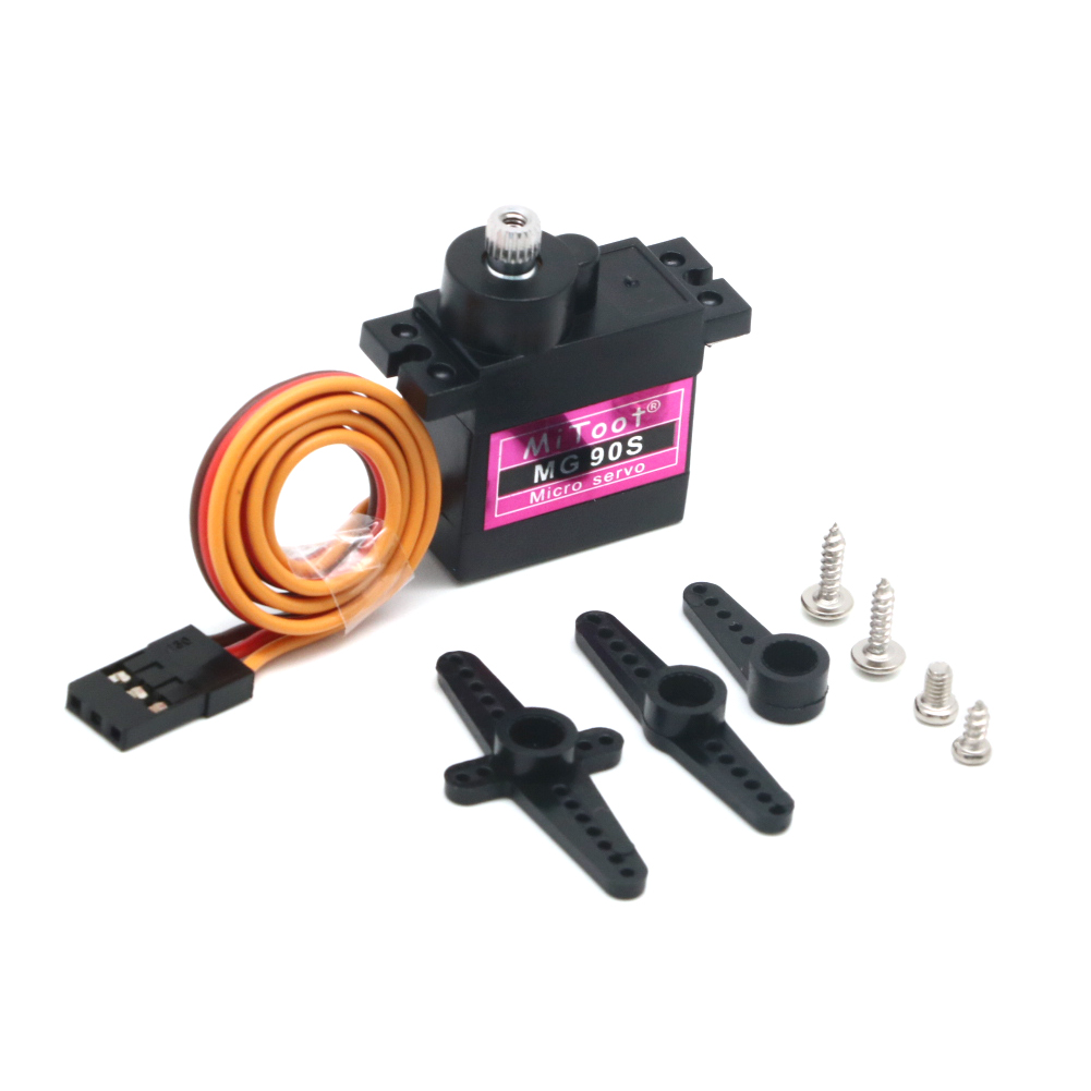 5/10 / 20szt MG90S Metal Gear Digital 9g Servo SG90 do helikoptera Rc Plane Boat Car MG90 9G Trex 450 RC Robot Helikopter