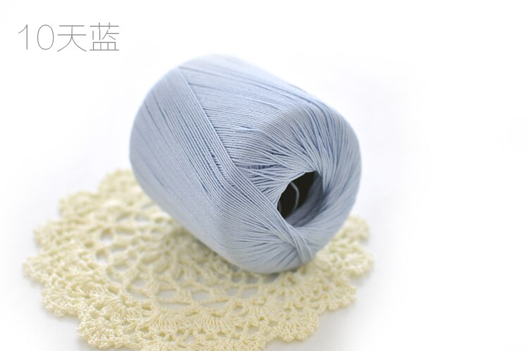 Hilo de encaje para tejer, hilo de algodón puro para tejer, mantel de verano, número 5, 400 g/lote, ZL4006: color 10