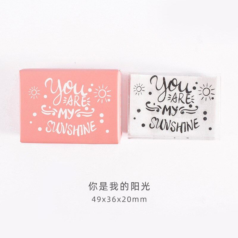 Acrylic Greeting Clear Stamping Blocks Tools Stamp for DIY Scrapbooking Crafts Cards Journal: E