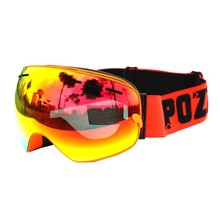 COPOZZ Professionele Skibril Dubbele Lagen UV400 Anti-fog Grote Ski Masker Bril Skiën Mannen Vrouwen Sneeuw Snowboard Goggles