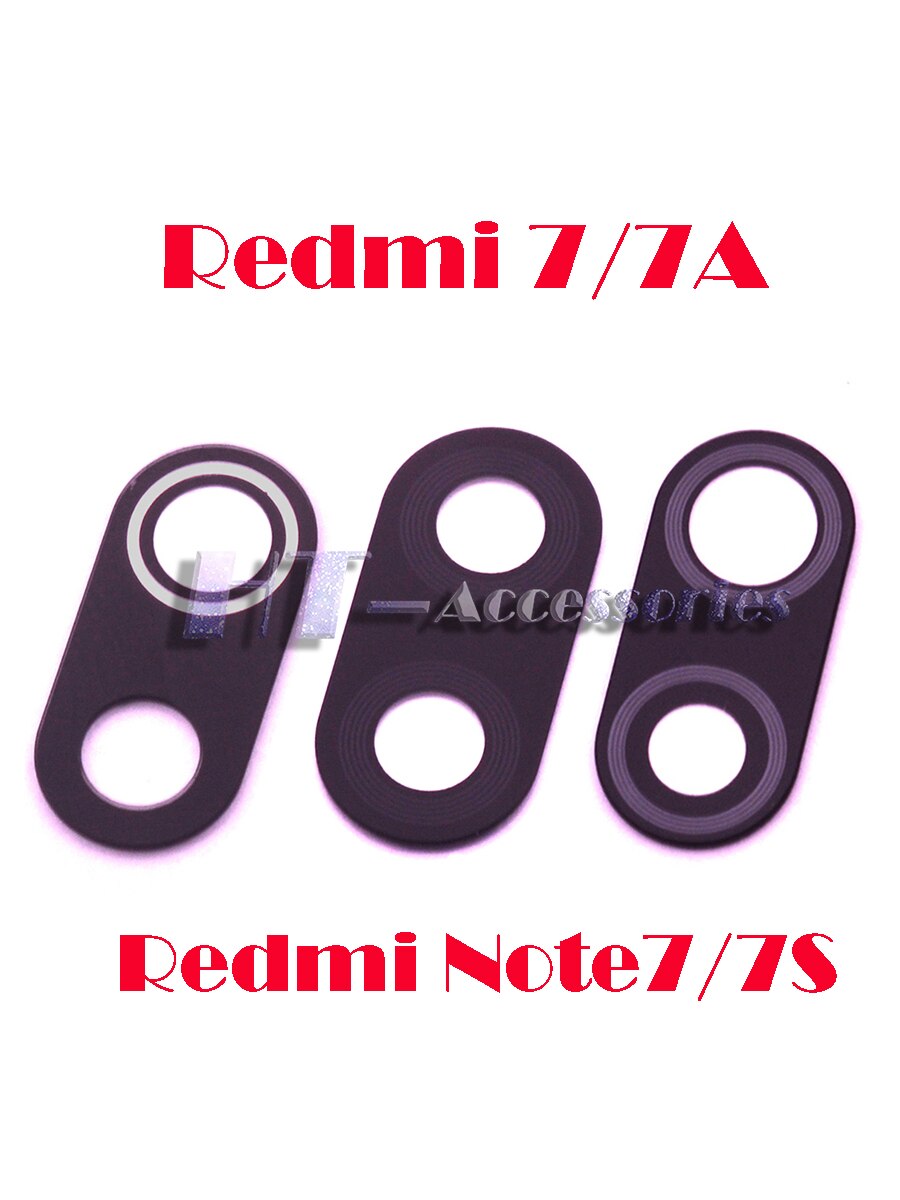 10 piece Rear back camera glass lens replacement with sticker For Xiaomi Redmi Note 7 Redmi 7 7A Redmi Note7