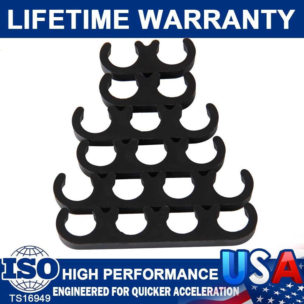 Black plastic 7mm 8mm Spark Plug Wire Cable Separator Dividers Looms For Ford