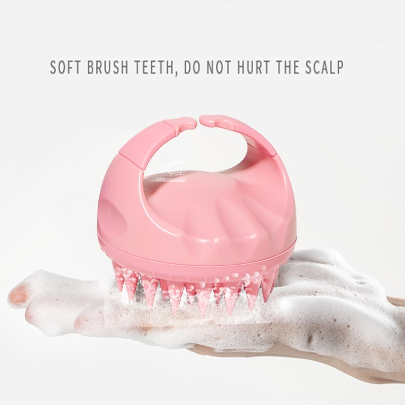 Brosse de lavage des cheveux en Silicone, peigne à main, masseur pour le cuir chevelu, bain, douche, nettoyage des cheveux