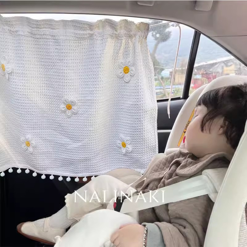 Rideau à ventouse universel pour fenêtre latérale, pare-soleil, Protection UV, court, tissu suspendu pour voiture, fenêtre latérale de voiture, rideau de Protection solaire