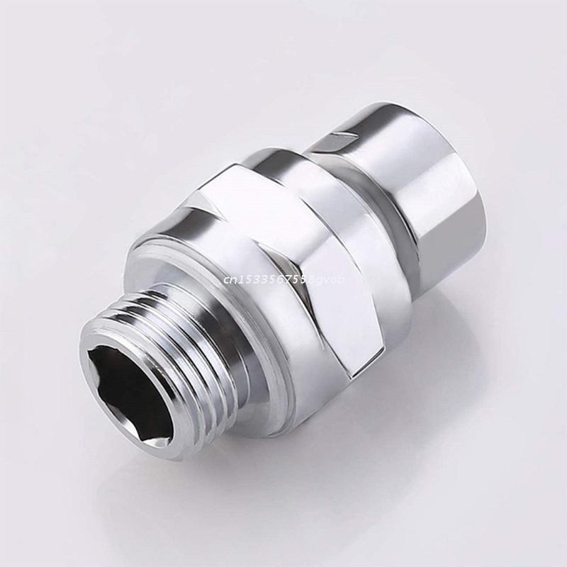 Bathroom Shower Arm Joint Copper Shower Adapter Connector Ball Joint for Tub Angle Adjustable Swivel Shower Arm Adapter