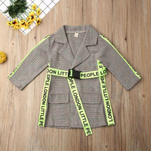 Children Kids Girl Coat Jacket Autumn Winter Warm Striped Outerwear Coat