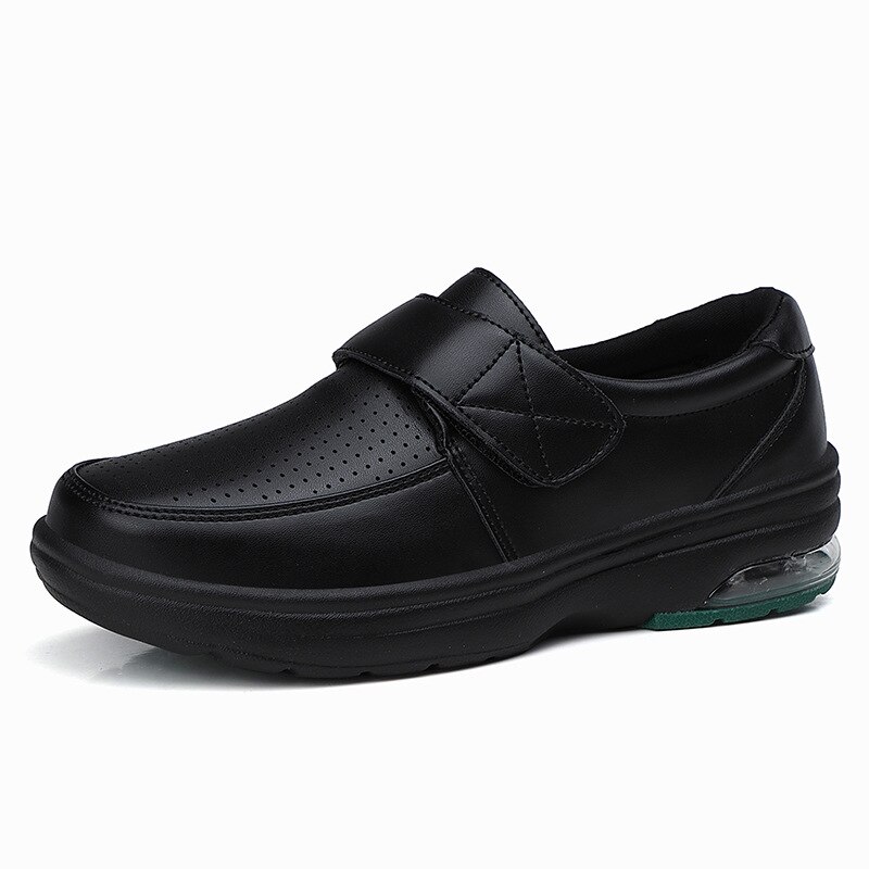 Sneakers Woman Nurse Clogs Shoes Nursing Women Summer Shoe Female Health Work Flat Walking Soft Non Slip Hospital Nurse Shoes: Black / 36