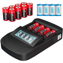 3.7v 800 mah  cr123a genopladelige batterier til arlo trådløst kamera og led digital 16340 aa aaa  cr17345 cr123a batterioplader