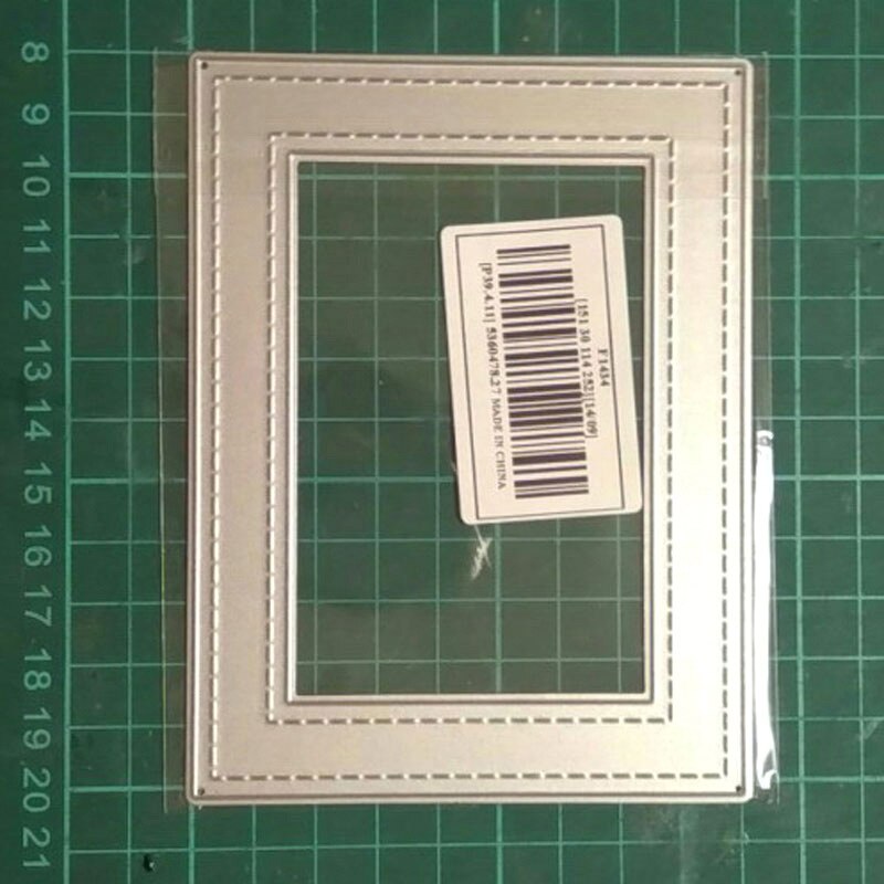 zjazd nowy projekt rękodzieło metalowe wykrojniki prostokątne obramowanie umierać Scrapbooking album kartki DIY wytłaczane szablony