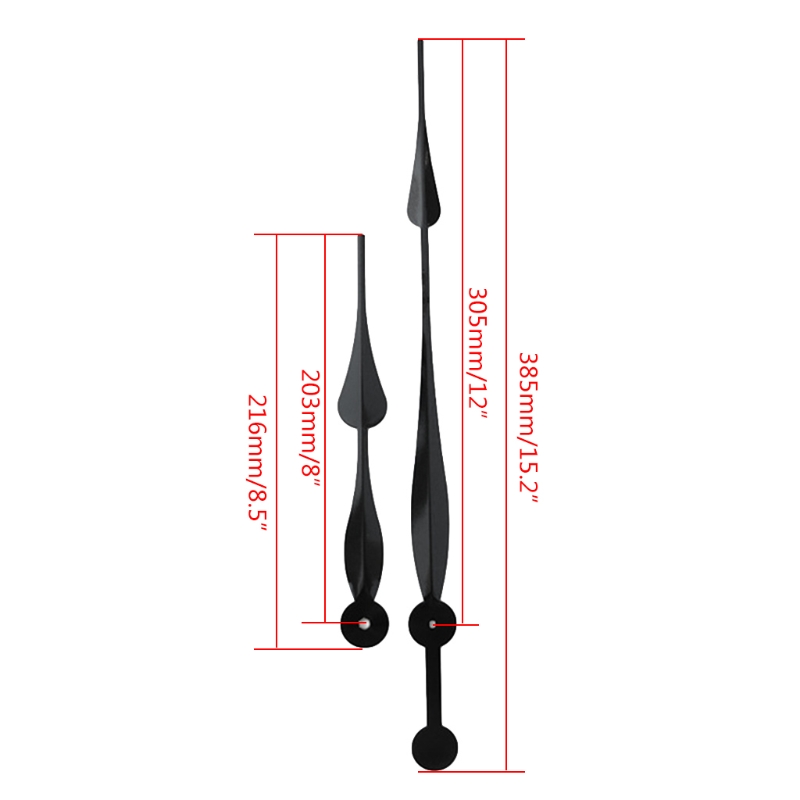 Silent Quartz Clock Movement, Long and Short Shaft Clock Mechanism with Hands Battery Powered, Wall Clock Mechanism Parts Motor