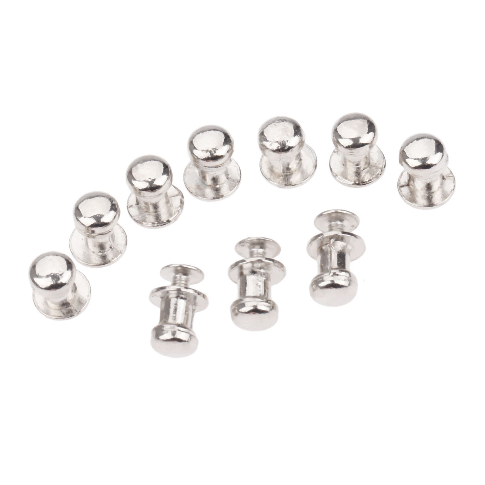 10Pcs 7*10mm Furniture Handles Jewelry Wooden Box Small Handles Drawer Cabinet Handles Pulls Knob Hardware Accessories: Silver
