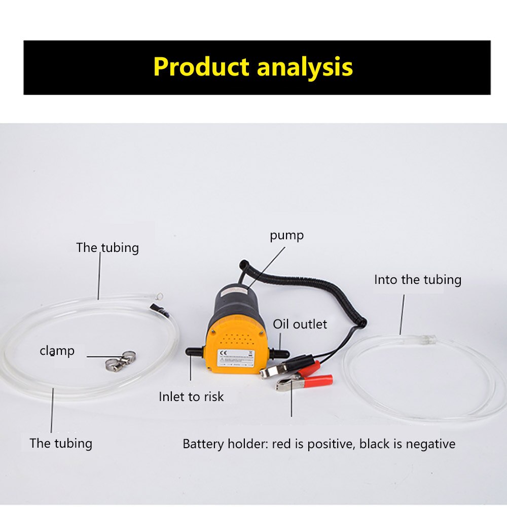 12V 5A Pump Motor Plastic Gear Pump Oil Diesel Extractor Electric Oil Pump Scavenge Suction, Pump Motor For Outdoor