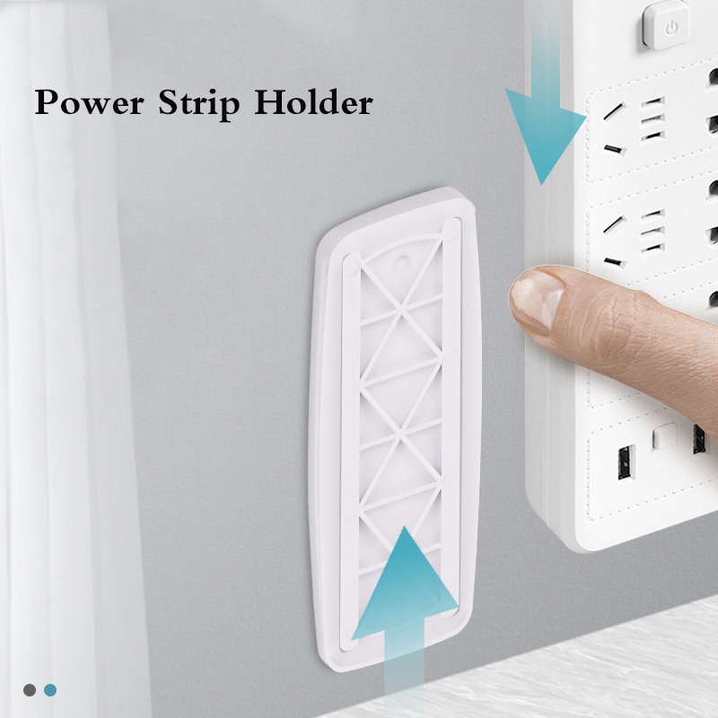 Supports de fixation murale pour multiprise, boîte de rangement, prises, support d&#39;étagère, télécommande, sans couture, sans perforation, support d&#39;autocollants