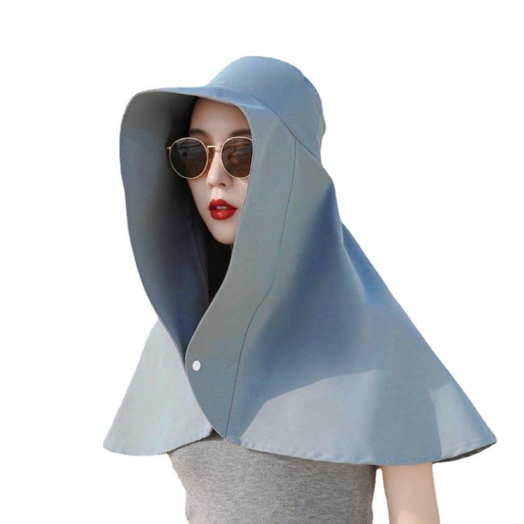 Sommerhatte til kvinder udendørs uv-beskyttelse med hals og solskærme til kvinder fiskeri vandreture bred skygge sjal solcreme hestehale kasket: Gul