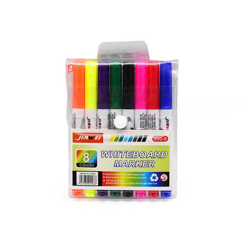 Pluma mágica para pintar al agua para niños, rotulador flotante para garabatos, marcadores de pizarra blanca de colores, juguete educativo para dibujar en el agua: 8 Colors