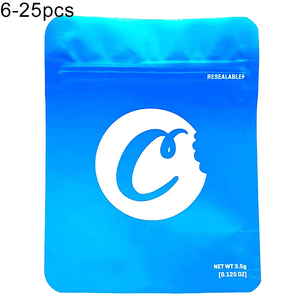 25 stuks letters print voedsel koekje opbergzakken zelfklevende zakjes plastic ziplock zakken dikke zakken verpakkingszakken zak: 6