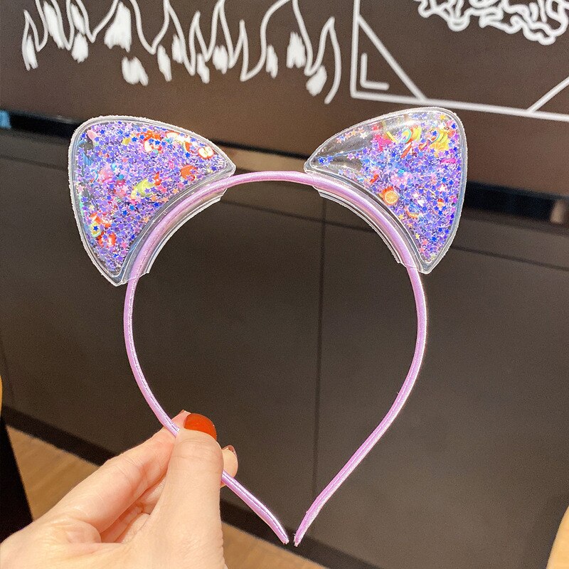 1Pcs Leuke Kat Oren Hoofdband Baby Meisjes Haarband Koreaanse Kinderen Prinses Kids Haarband Props Party Meisjes Haar accessoires: 3