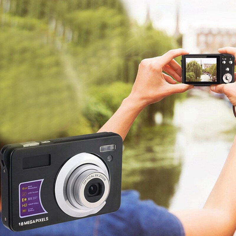 Digital Camera Ultra-Thin 18 Million Pixel HD Digital Camera 720P Home Travel Macro Digital Camera