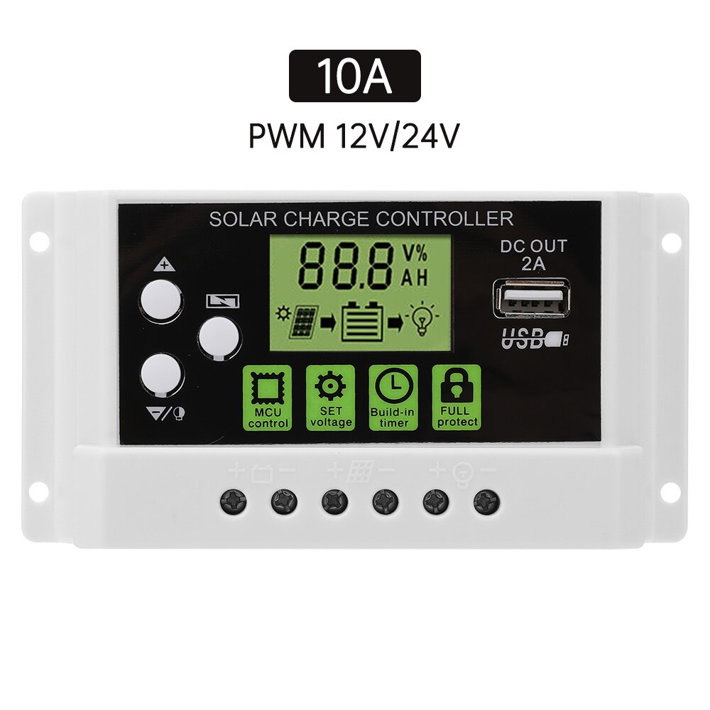 Lcd Display Pwm Solar Charge 12V 24V 10A 20A 30A P... – Vicedeal