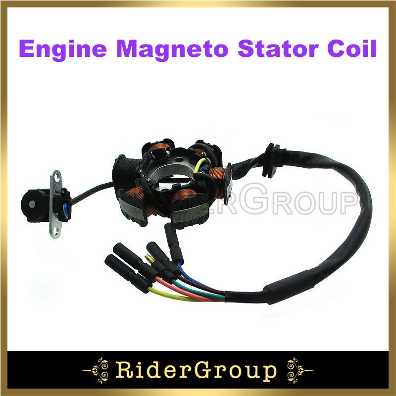 Baceyong Kabelboom Bobine Magneto Stator Kit Verhelpt Elektrische Storingen Compatibel met 50cc, 70cc, 110cc, 125cc, 4-takt Crossmotoren