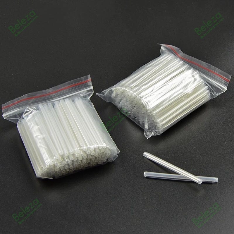 1000pcs/lot 45*1.0/1.2mm 60x5.5mm 1pin/2pins Smoove Fiber Optic Splice Protector Tubo bare Fiber Heat Shrinkable Tube Sleeves