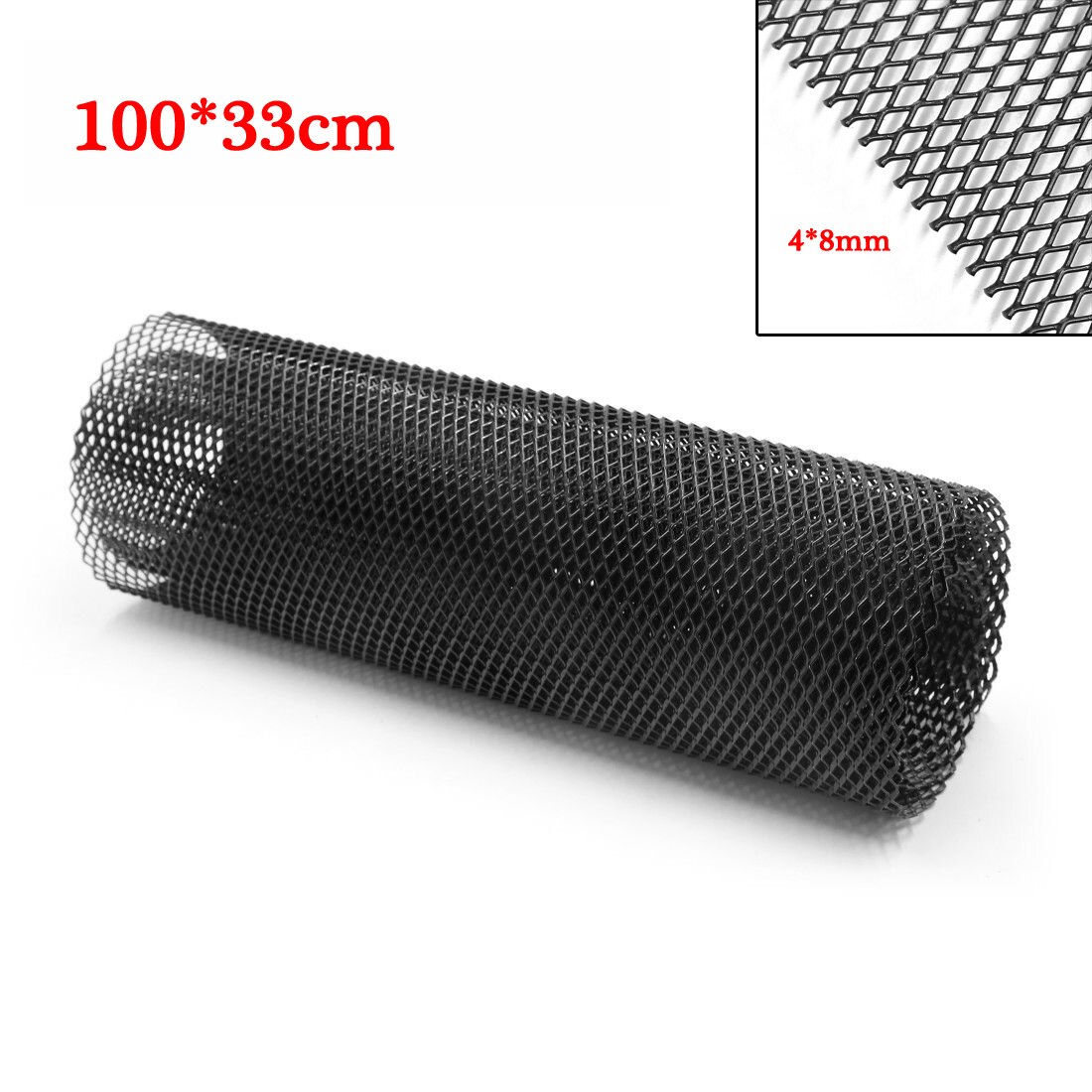 Legering bil nät galler tillbehör bil svart galler mesh plåt aluminium front