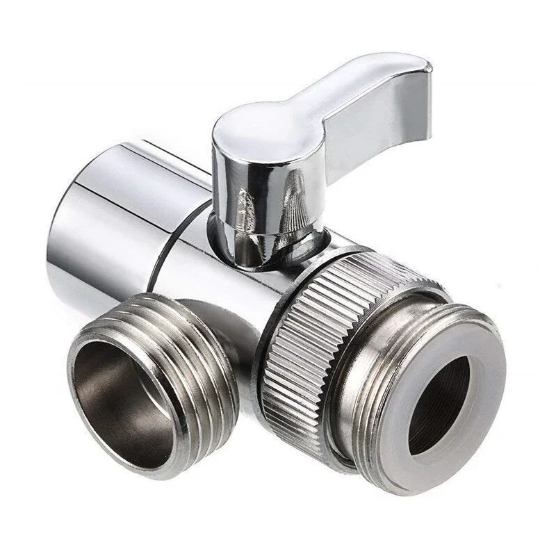 Switch Faucet Adapter Kitchen Sink Splitter Diverter Valve Water Tap Connector For Toilet Bidet Shower Kitchen Accessories: WHITE