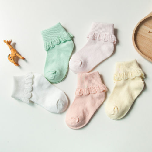 Brand Cute 5 Pack- Baby Girl Boy Toddler Solid Knee High Cotton Summer Socks Size 1-6T