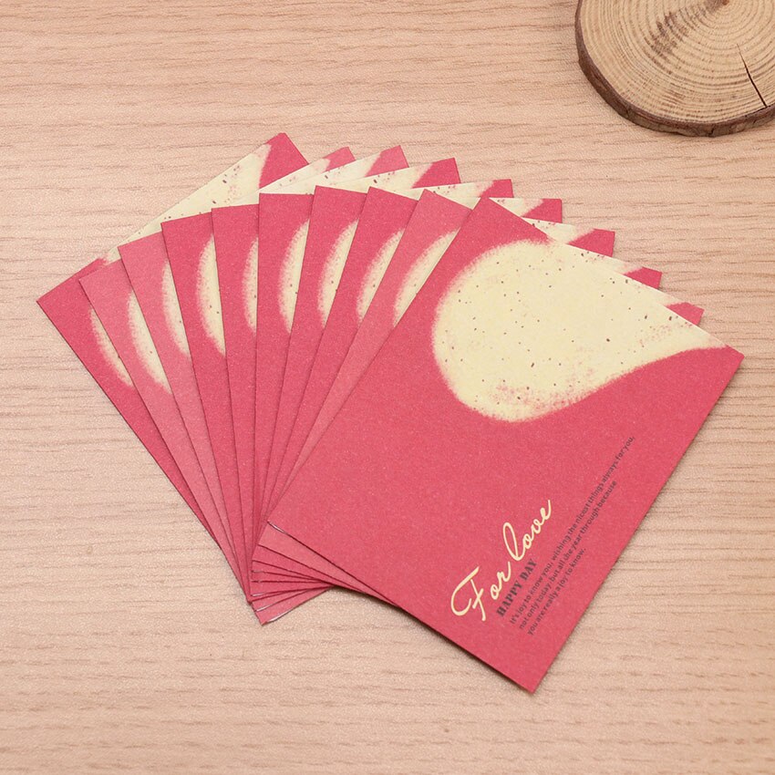 10PCS Western-Style Small Envelope Paper Envelope Cute Mini Love Heart Envelope Vintage European Style Card Scrapbooking: 3